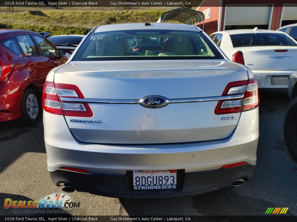 2018 Ford Taurus SEL Ingot Silver / Charcoal Black Photo #8