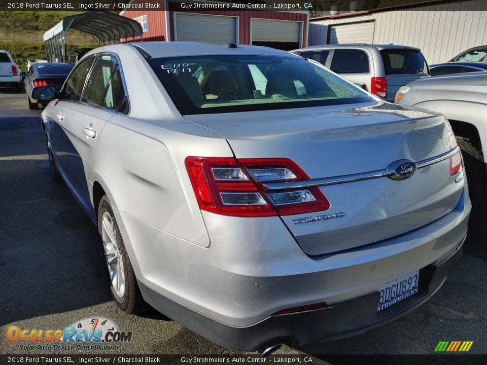 2018 Ford Taurus SEL Ingot Silver / Charcoal Black Photo #9