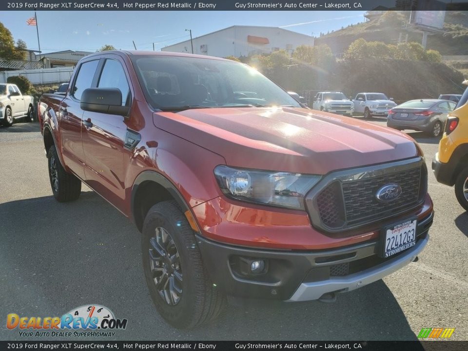 2019 Ford Ranger XLT SuperCrew 4x4 Hot Pepper Red Metallic / Ebony Photo #1