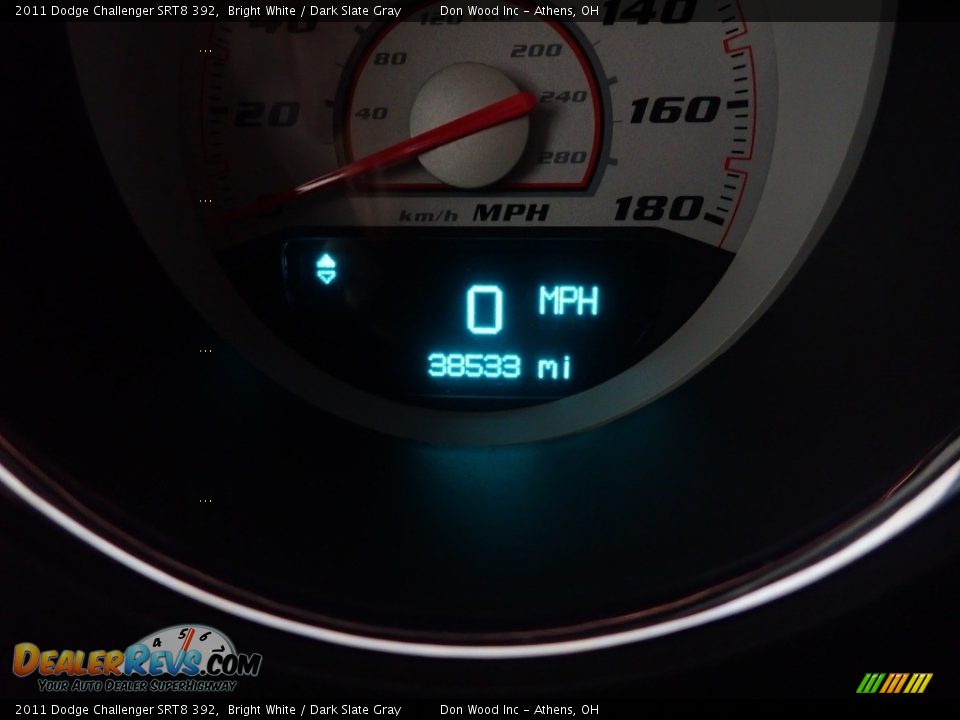 2011 Dodge Challenger SRT8 392 Bright White / Dark Slate Gray Photo #36