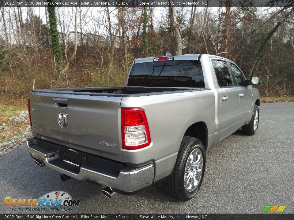 2022 Ram 1500 Big Horn Crew Cab 4x4 Billet Silver Metallic / Black Photo #6