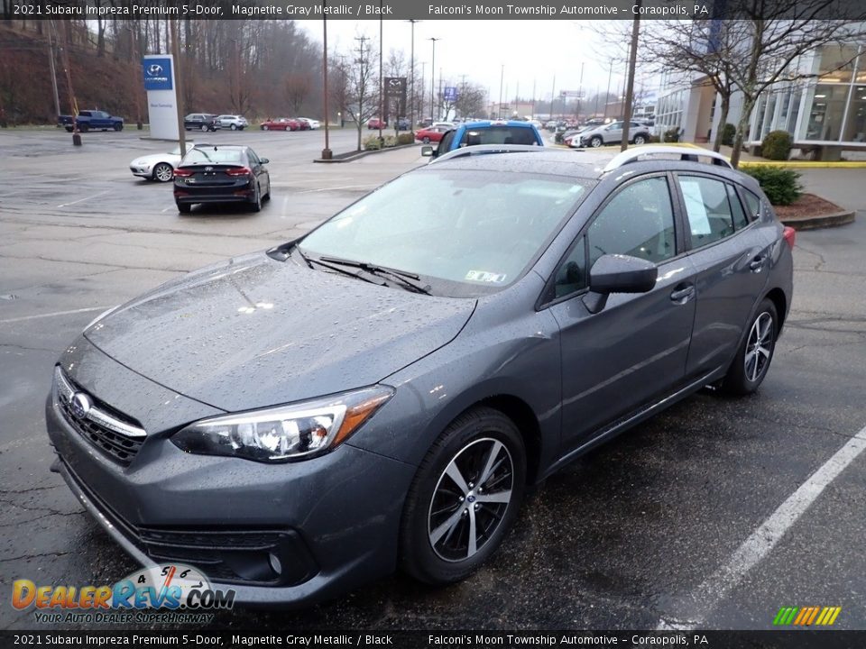 2021 Subaru Impreza Premium 5-Door Magnetite Gray Metallic / Black Photo #1