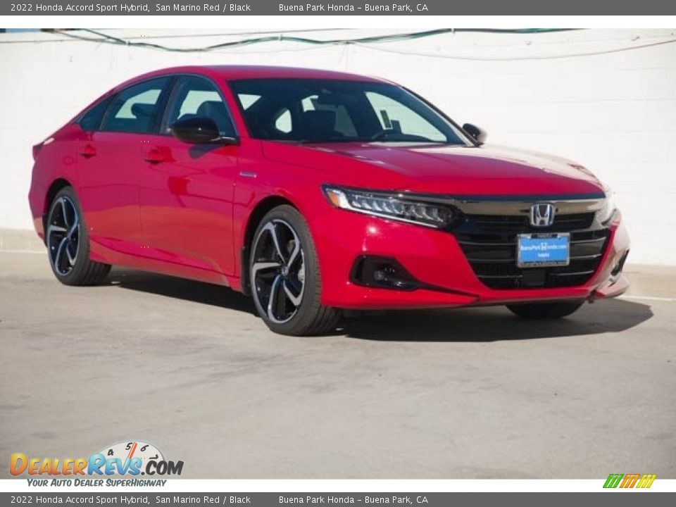 Front 3/4 View of 2022 Honda Accord Sport Hybrid Photo #1