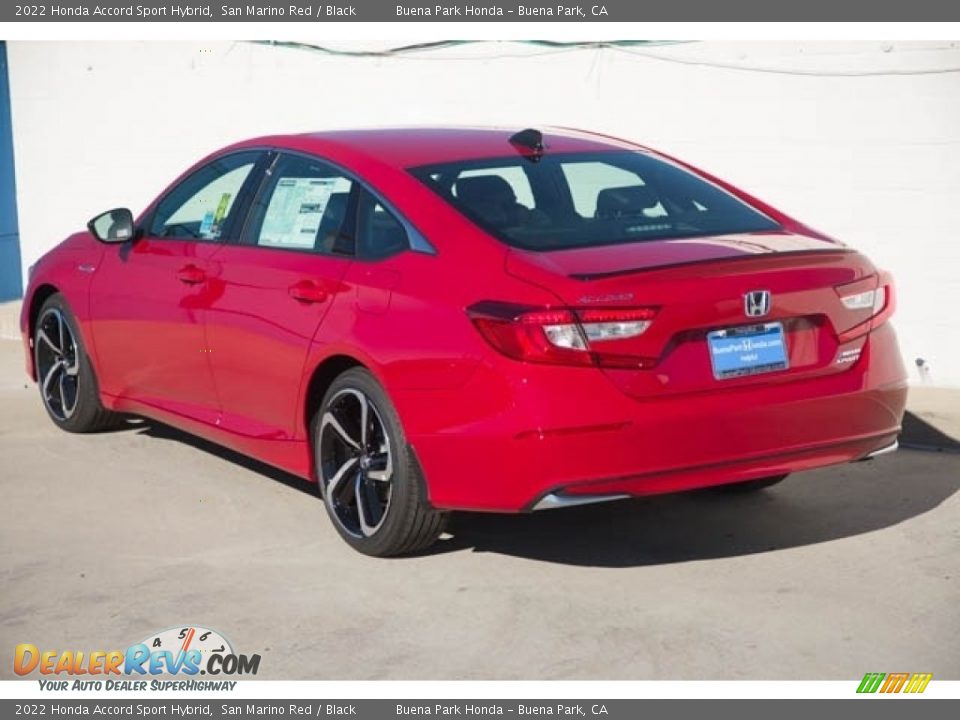 2022 Honda Accord Sport Hybrid San Marino Red / Black Photo #2