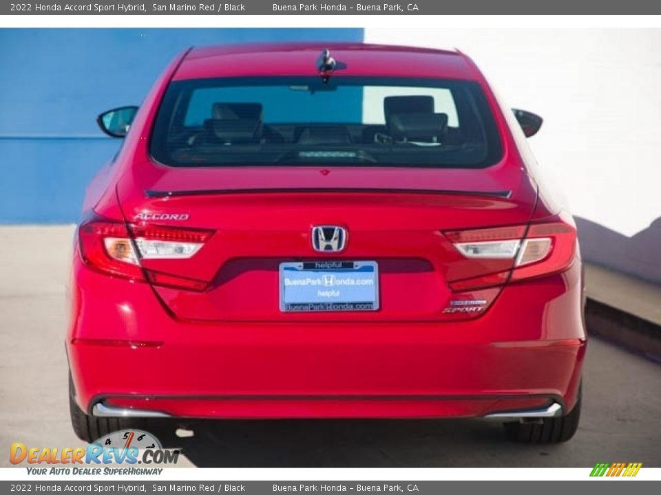 2022 Honda Accord Sport Hybrid San Marino Red / Black Photo #5