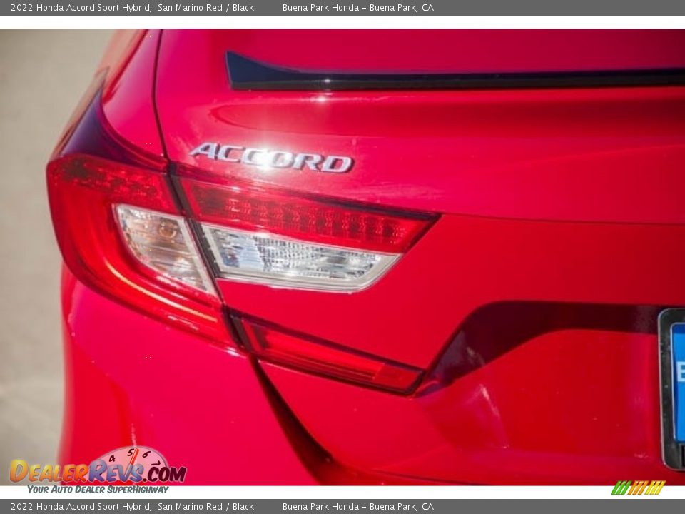 2022 Honda Accord Sport Hybrid San Marino Red / Black Photo #6