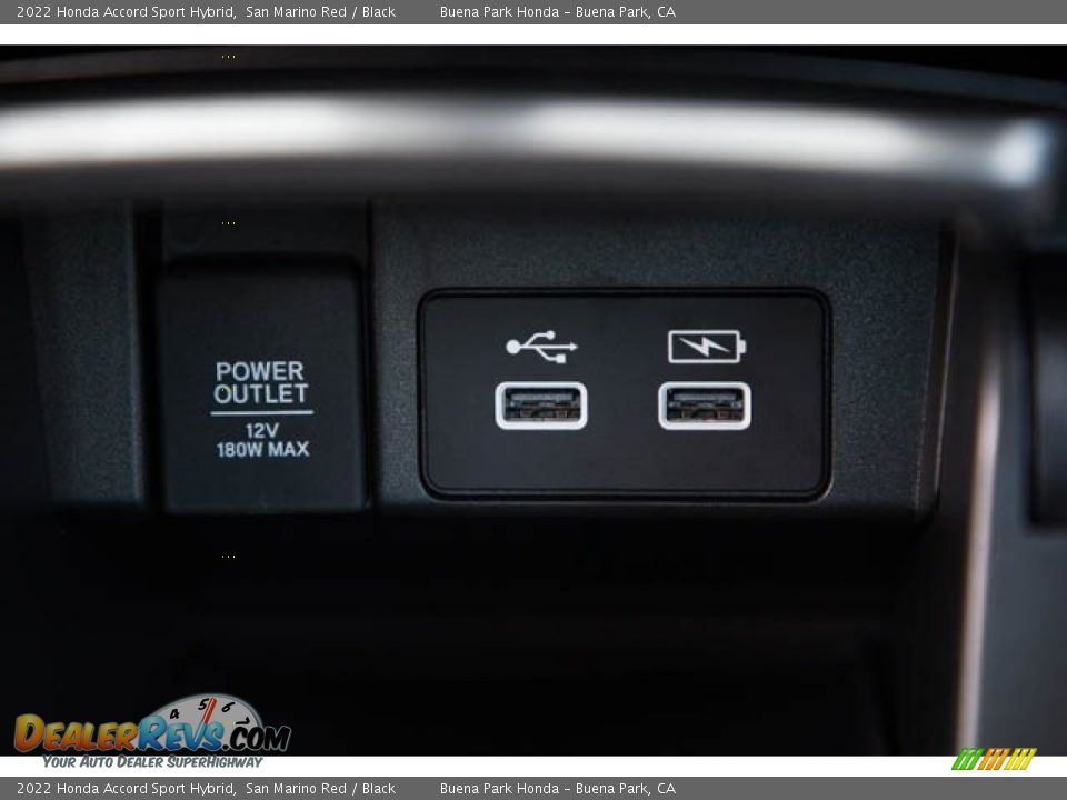 2022 Honda Accord Sport Hybrid San Marino Red / Black Photo #23