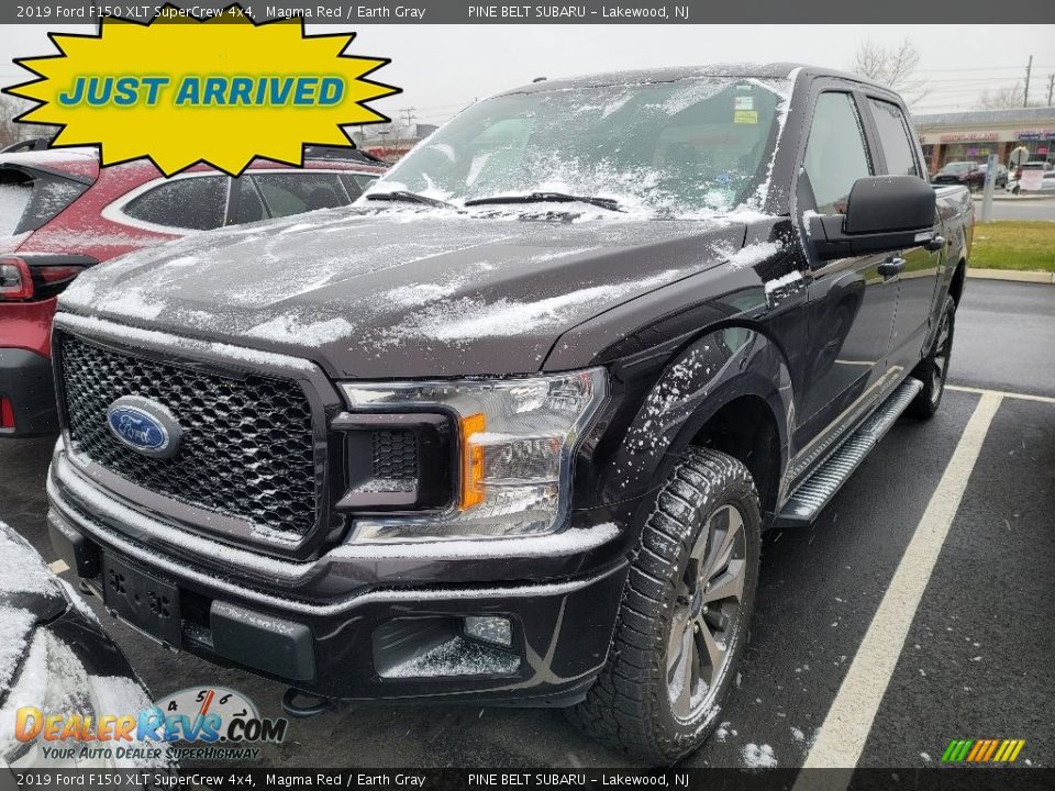 2019 Ford F150 XLT SuperCrew 4x4 Magma Red / Earth Gray Photo #1