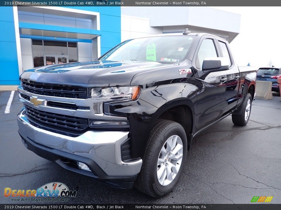 2019 Chevrolet Silverado 1500 LT Double Cab 4WD Black / Jet Black Photo #2