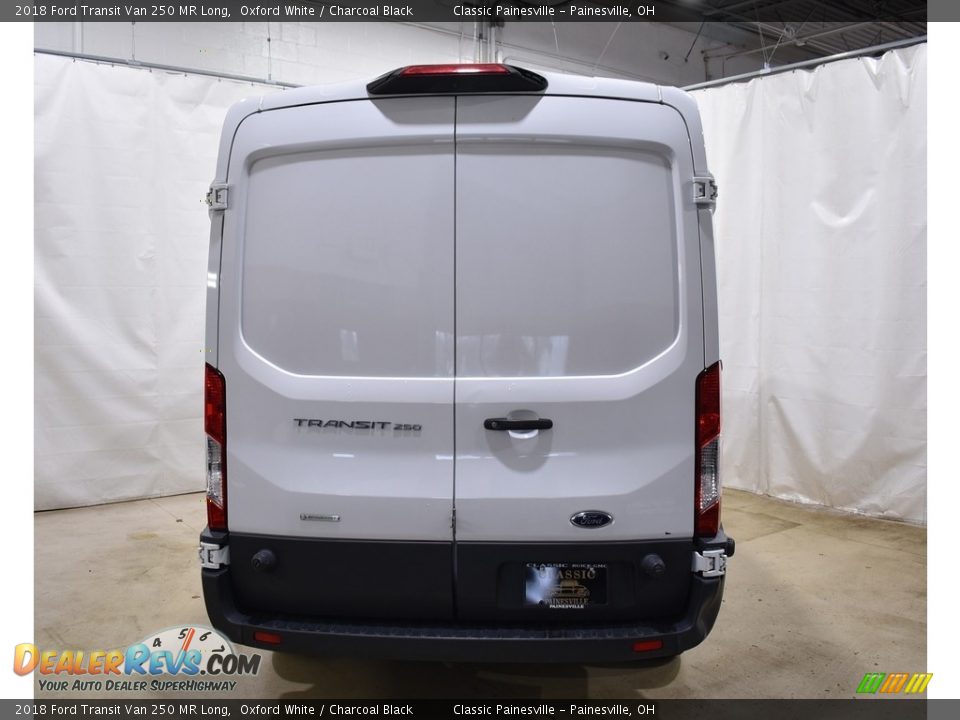 2018 Ford Transit Van 250 MR Long Oxford White / Charcoal Black Photo #3