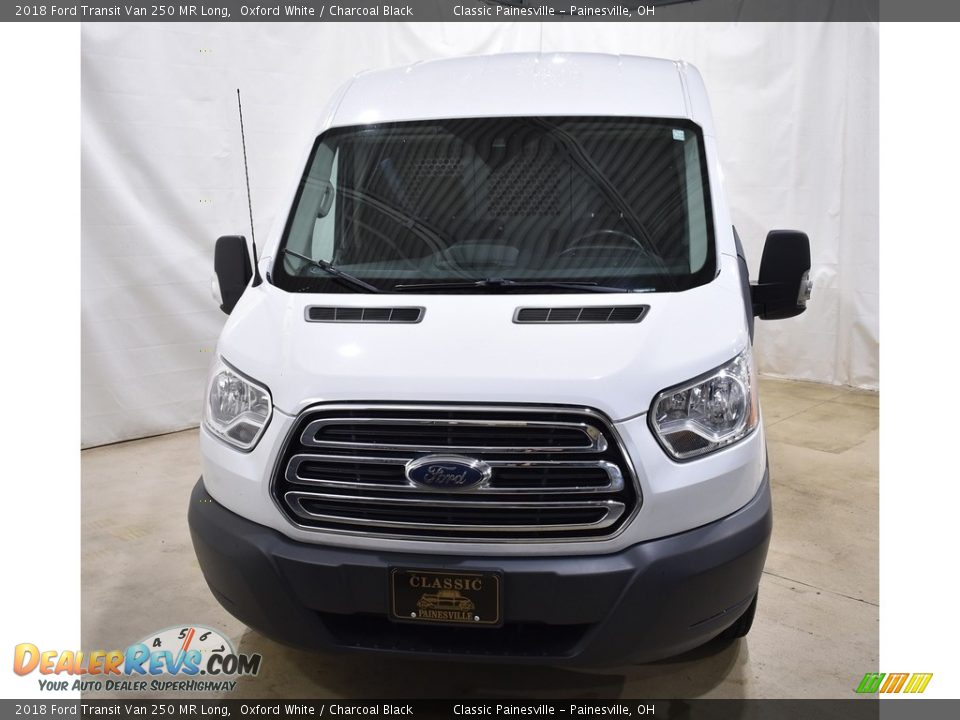 2018 Ford Transit Van 250 MR Long Oxford White / Charcoal Black Photo #4