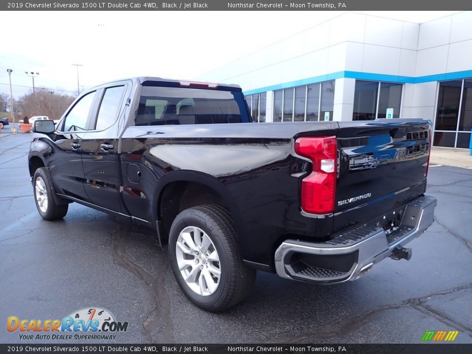 2019 Chevrolet Silverado 1500 LT Double Cab 4WD Black / Jet Black Photo #4