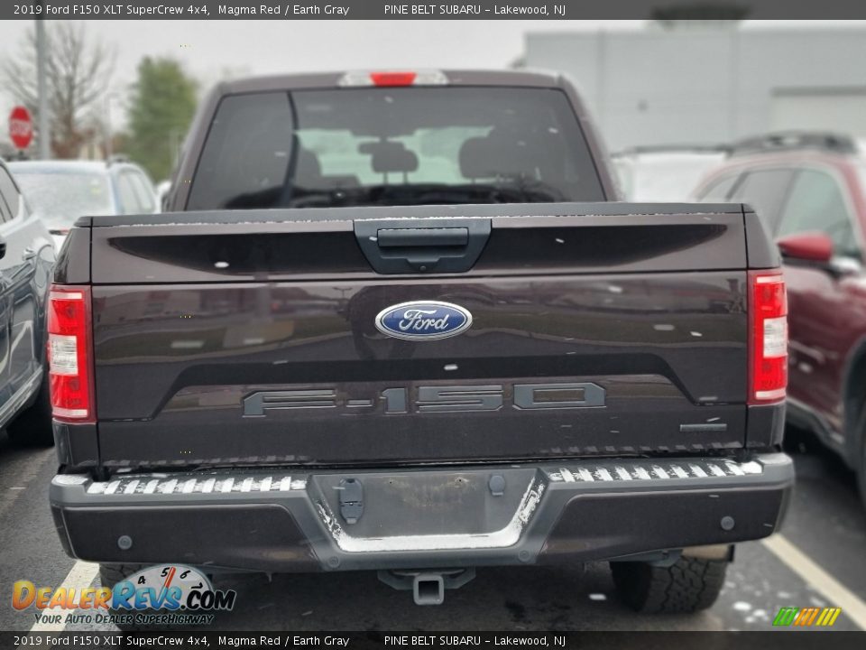 2019 Ford F150 XLT SuperCrew 4x4 Magma Red / Earth Gray Photo #4