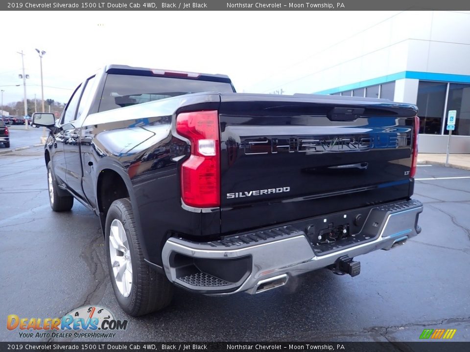 2019 Chevrolet Silverado 1500 LT Double Cab 4WD Black / Jet Black Photo #5