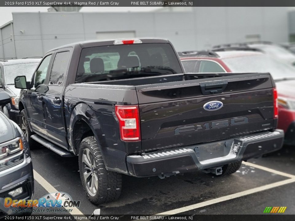 2019 Ford F150 XLT SuperCrew 4x4 Magma Red / Earth Gray Photo #5