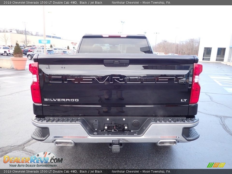 2019 Chevrolet Silverado 1500 LT Double Cab 4WD Black / Jet Black Photo #6