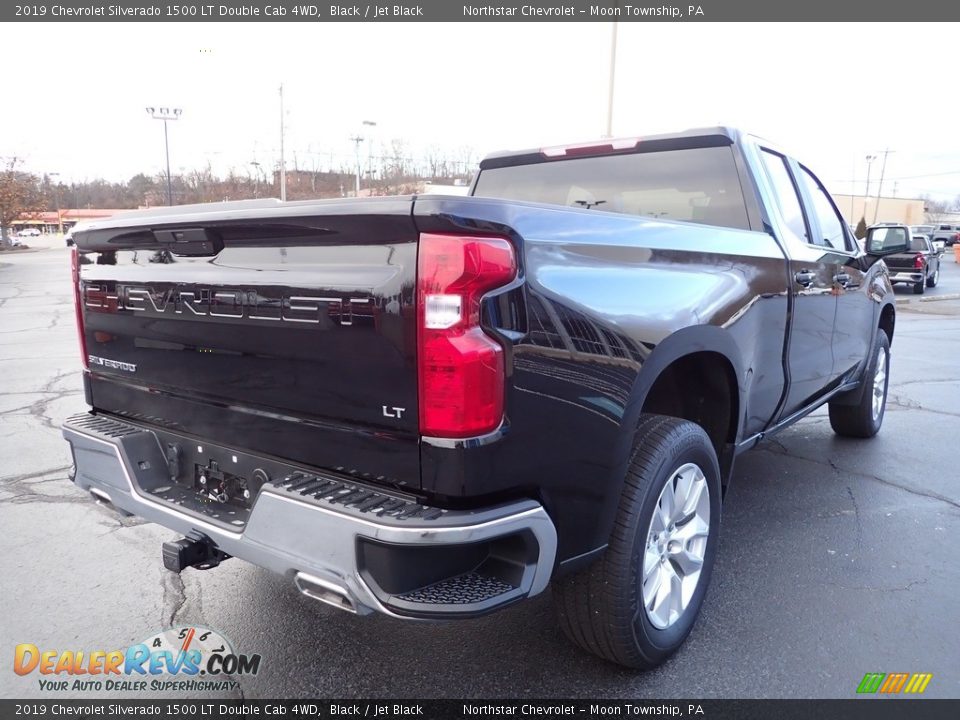 2019 Chevrolet Silverado 1500 LT Double Cab 4WD Black / Jet Black Photo #7