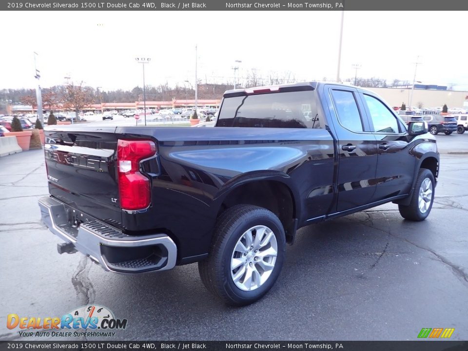 2019 Chevrolet Silverado 1500 LT Double Cab 4WD Black / Jet Black Photo #8