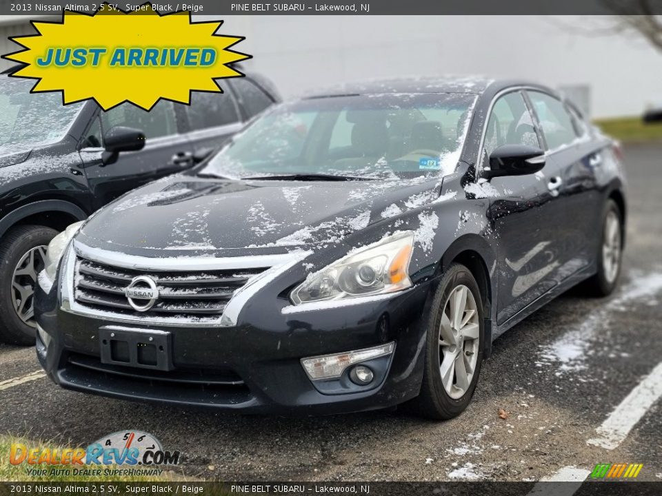 2013 Nissan Altima 2.5 SV Super Black / Beige Photo #1