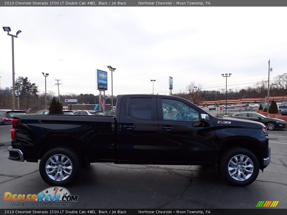 2019 Chevrolet Silverado 1500 LT Double Cab 4WD Black / Jet Black Photo #9