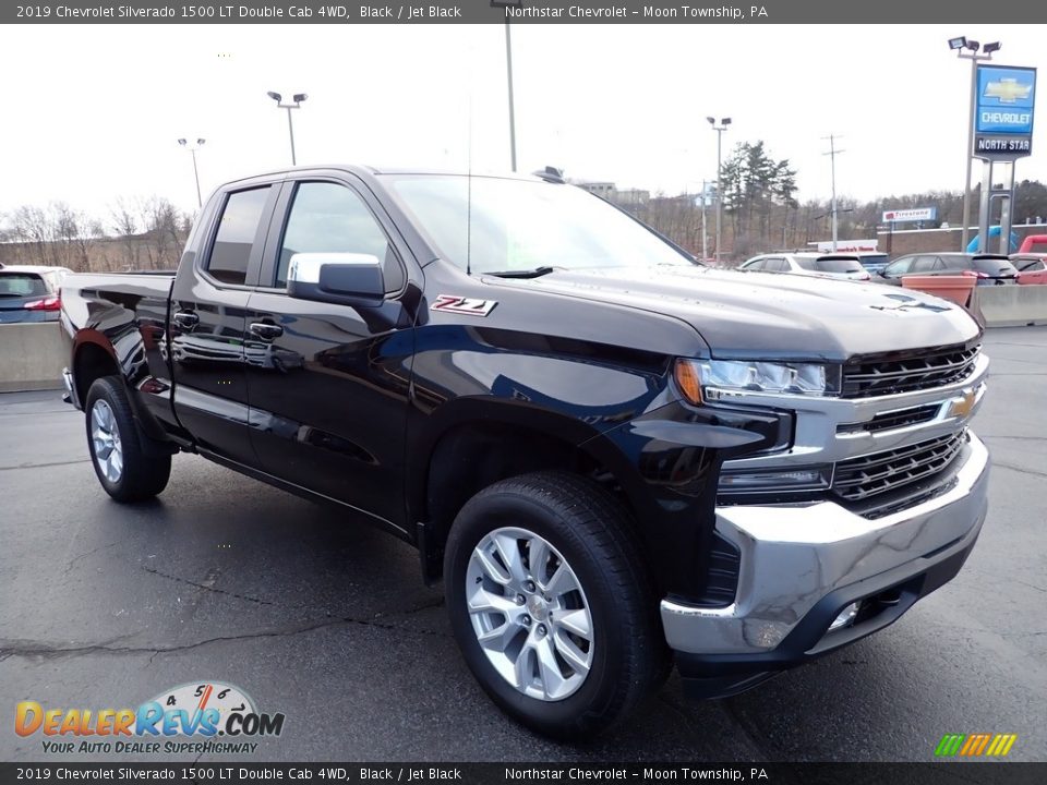 2019 Chevrolet Silverado 1500 LT Double Cab 4WD Black / Jet Black Photo #10