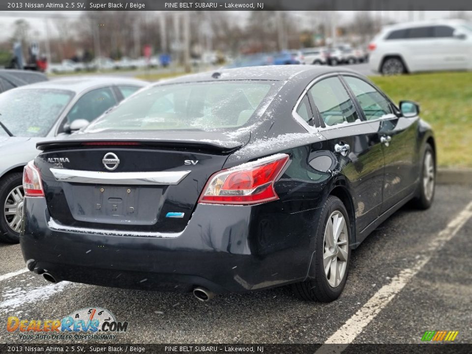 2013 Nissan Altima 2.5 SV Super Black / Beige Photo #3