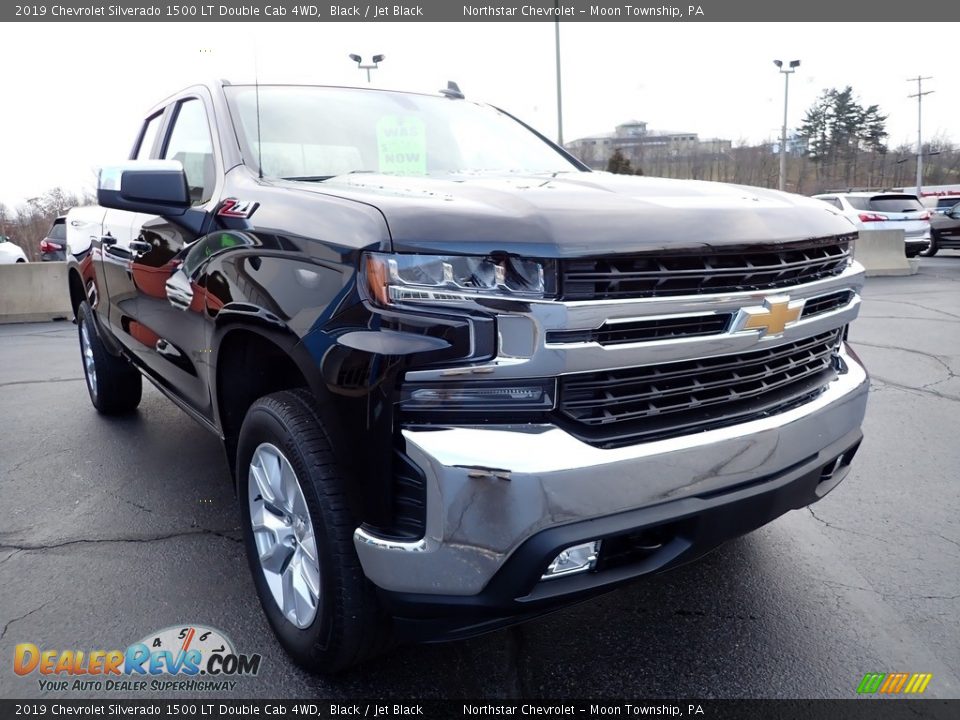 2019 Chevrolet Silverado 1500 LT Double Cab 4WD Black / Jet Black Photo #11