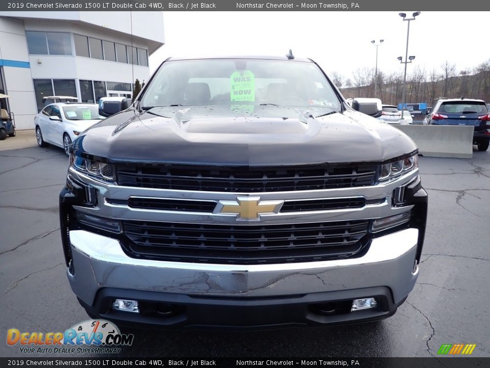 2019 Chevrolet Silverado 1500 LT Double Cab 4WD Black / Jet Black Photo #12