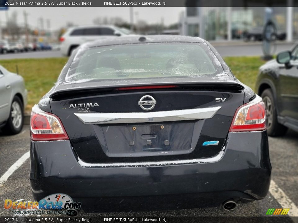 2013 Nissan Altima 2.5 SV Super Black / Beige Photo #4