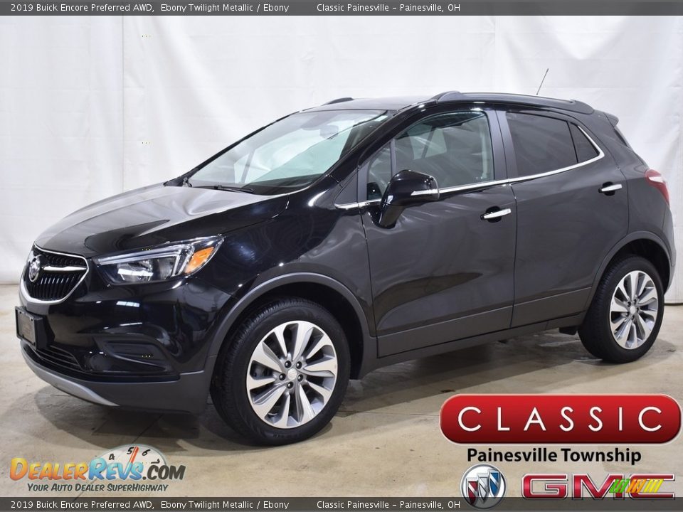 2019 Buick Encore Preferred AWD Ebony Twilight Metallic / Ebony Photo #1