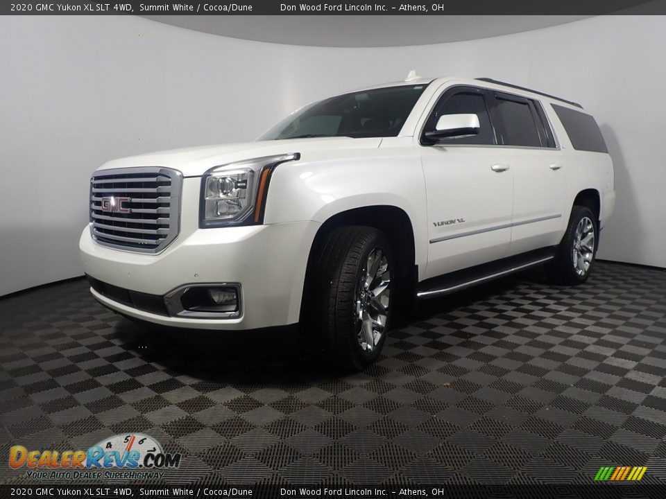 2020 GMC Yukon XL SLT 4WD Summit White / Cocoa/Dune Photo #12