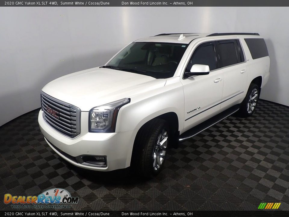 2020 GMC Yukon XL SLT 4WD Summit White / Cocoa/Dune Photo #13