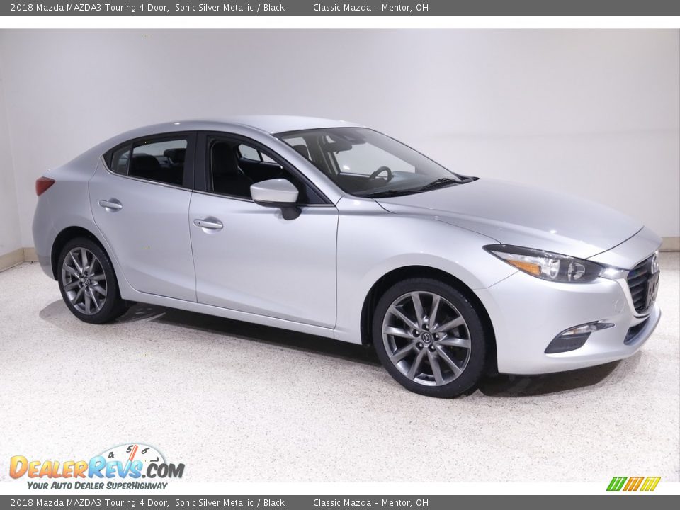 2018 Mazda MAZDA3 Touring 4 Door Sonic Silver Metallic / Black Photo #1