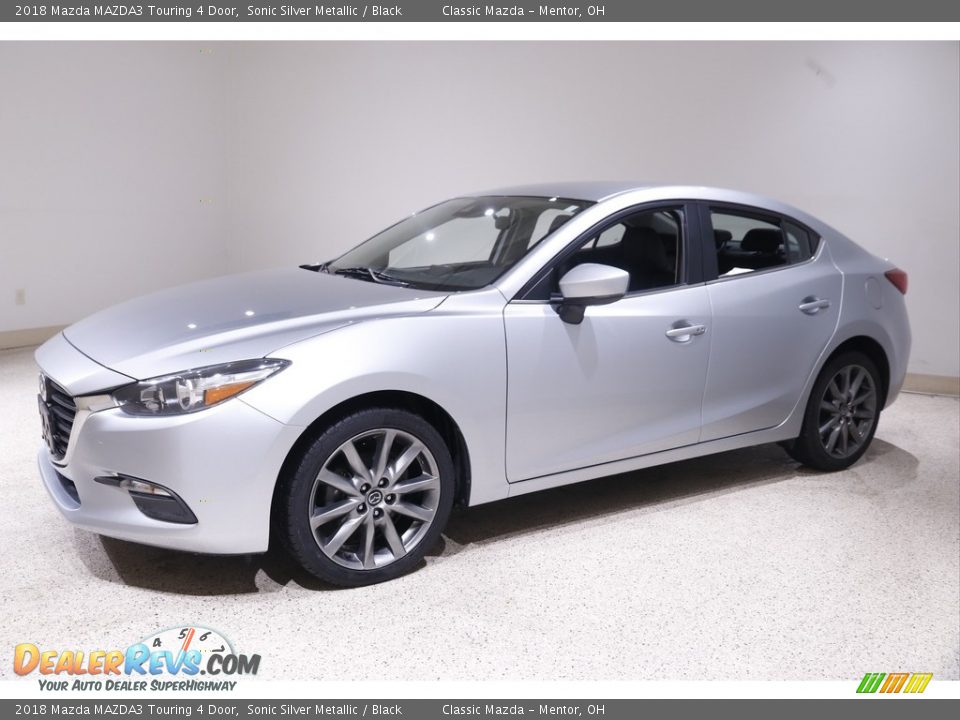 2018 Mazda MAZDA3 Touring 4 Door Sonic Silver Metallic / Black Photo #3
