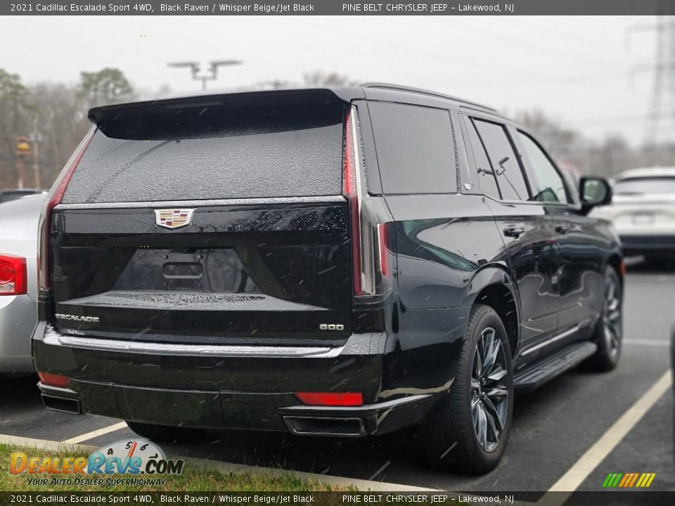 2021 Cadillac Escalade Sport 4WD Black Raven / Whisper Beige/Jet Black Photo #3