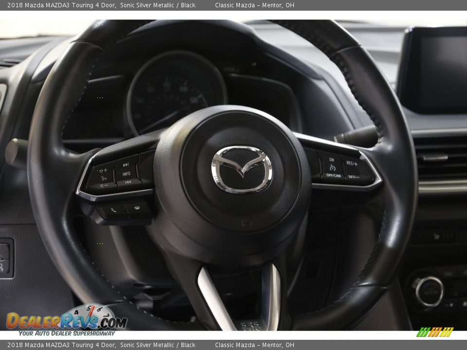 2018 Mazda MAZDA3 Touring 4 Door Sonic Silver Metallic / Black Photo #7