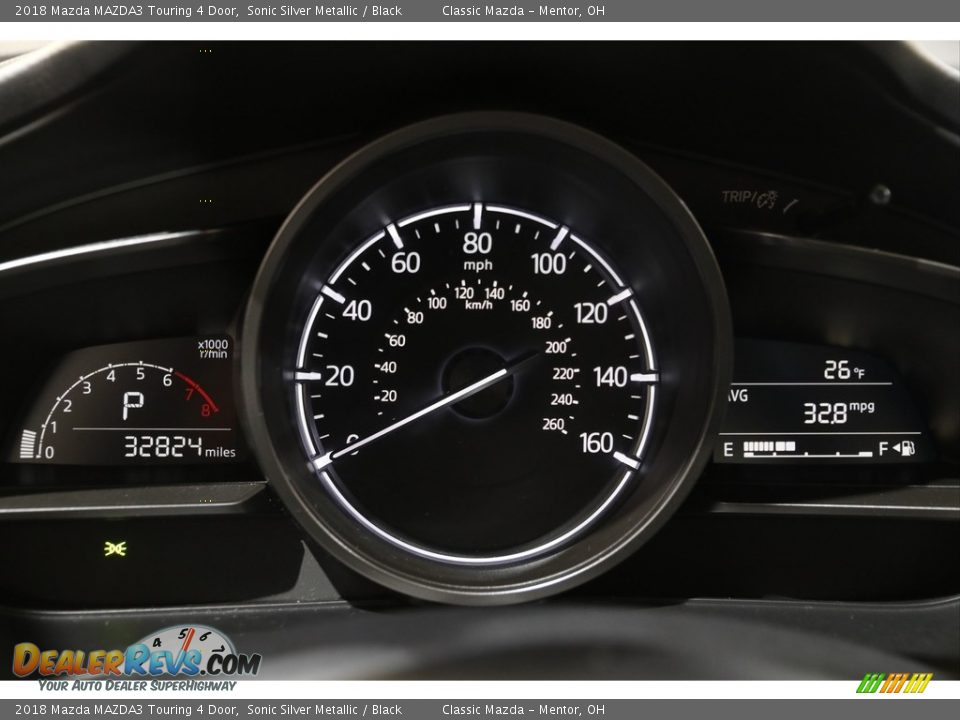 2018 Mazda MAZDA3 Touring 4 Door Sonic Silver Metallic / Black Photo #8