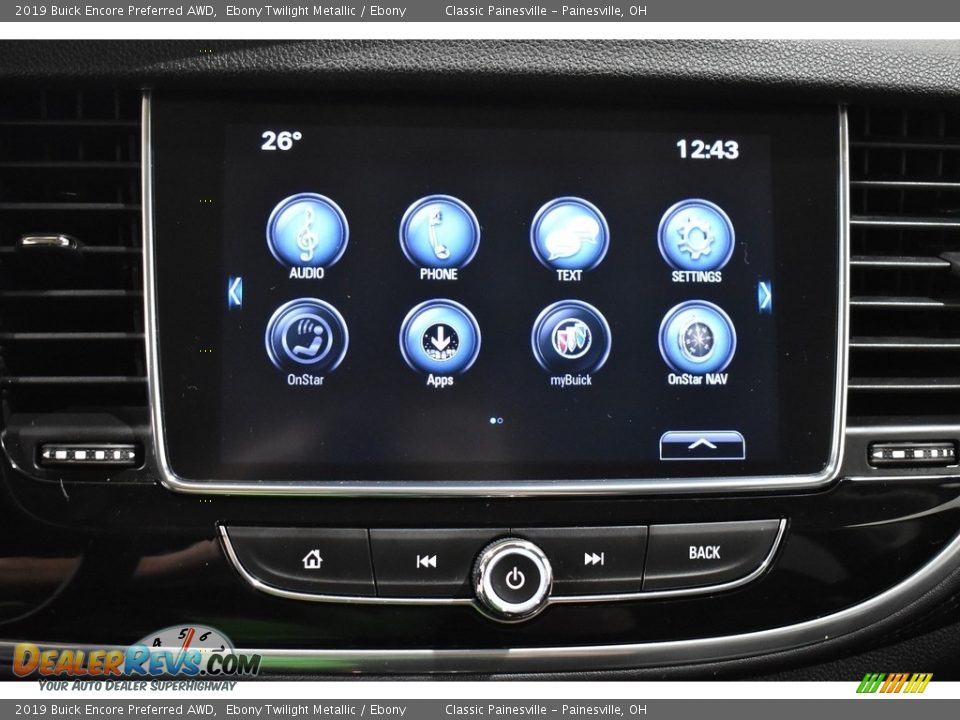 2019 Buick Encore Preferred AWD Ebony Twilight Metallic / Ebony Photo #13