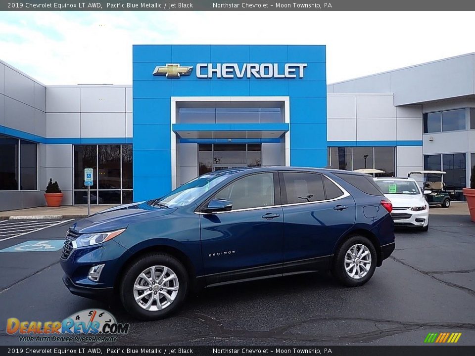 2019 Chevrolet Equinox LT AWD Pacific Blue Metallic / Jet Black Photo #1