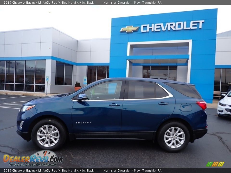 2019 Chevrolet Equinox LT AWD Pacific Blue Metallic / Jet Black Photo #3