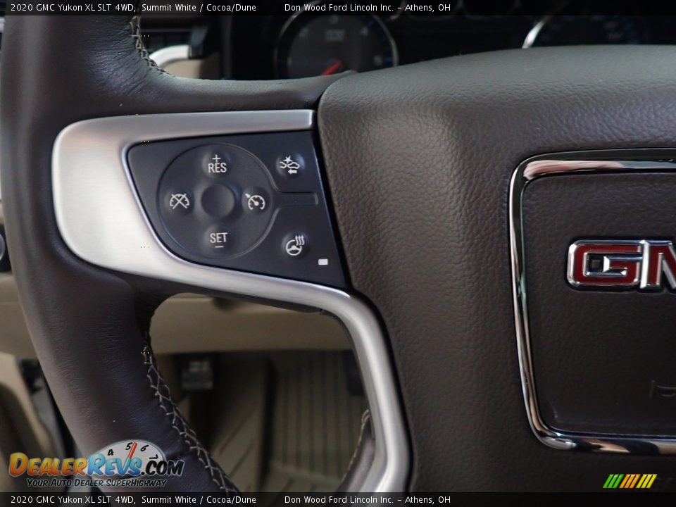 2020 GMC Yukon XL SLT 4WD Summit White / Cocoa/Dune Photo #33