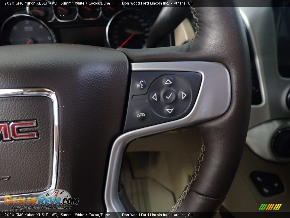 2020 GMC Yukon XL SLT 4WD Summit White / Cocoa/Dune Photo #34