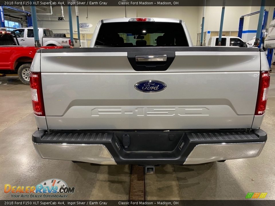 2018 Ford F150 XLT SuperCab 4x4 Ingot Silver / Earth Gray Photo #5