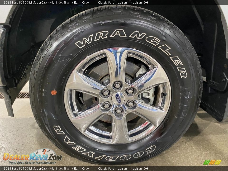 2018 Ford F150 XLT SuperCab 4x4 Ingot Silver / Earth Gray Photo #6