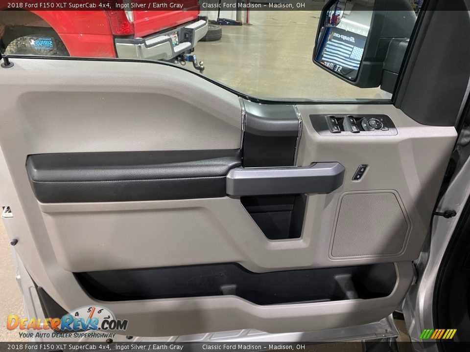2018 Ford F150 XLT SuperCab 4x4 Ingot Silver / Earth Gray Photo #7