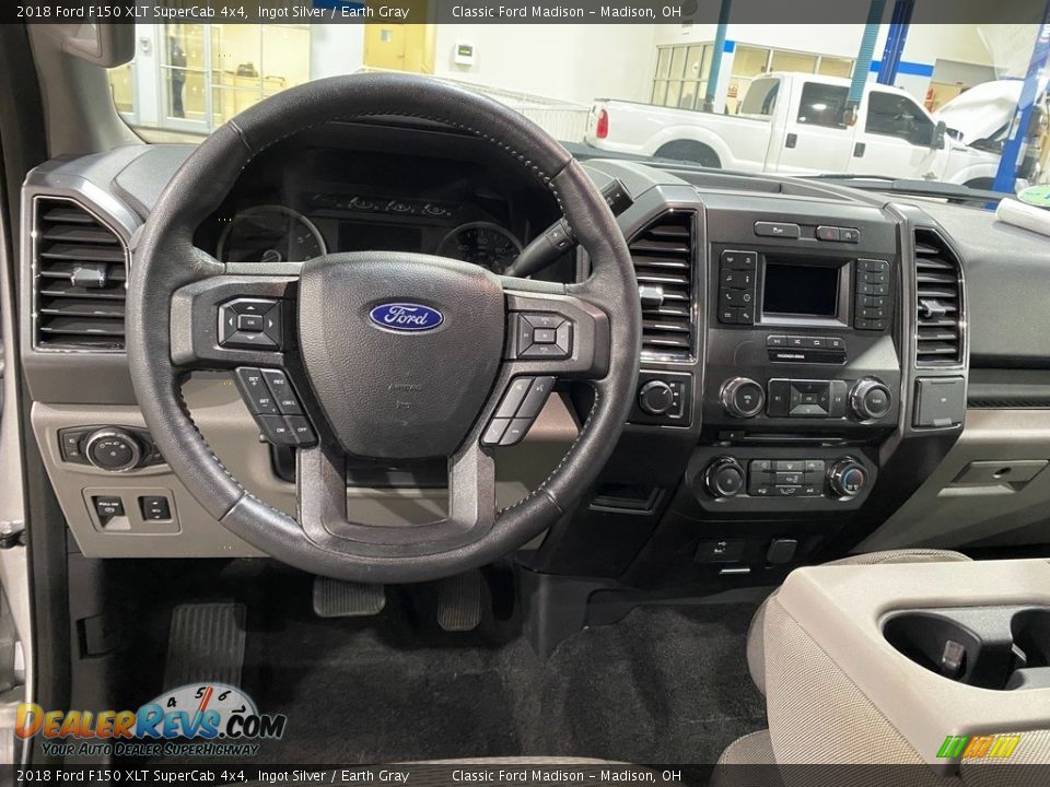 2018 Ford F150 XLT SuperCab 4x4 Ingot Silver / Earth Gray Photo #10