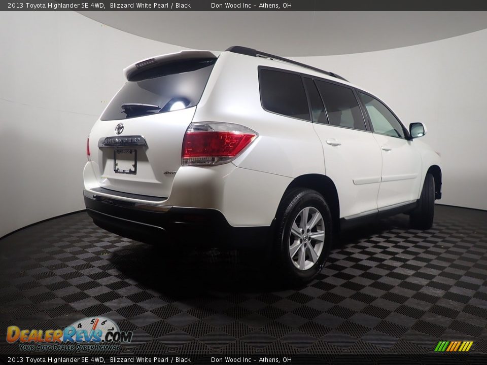 2013 Toyota Highlander SE 4WD Blizzard White Pearl / Black Photo #19