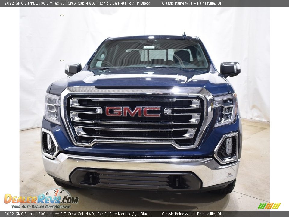 2022 GMC Sierra 1500 Limited SLT Crew Cab 4WD Pacific Blue Metallic / Jet Black Photo #4