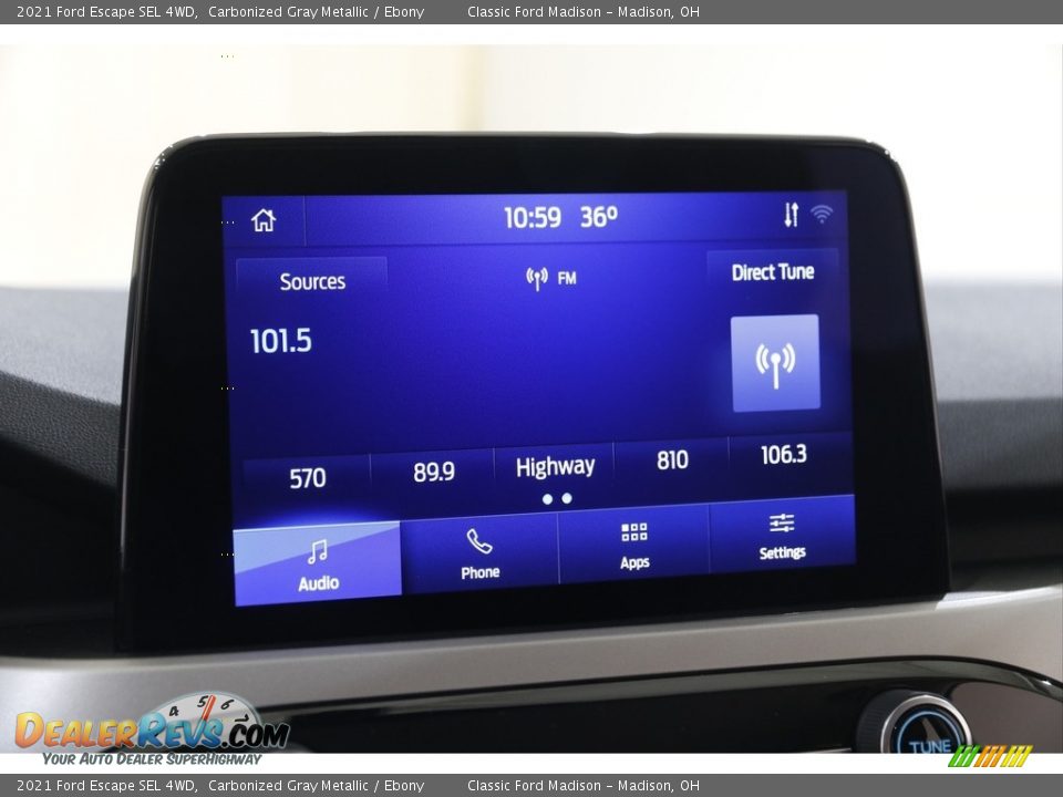 2021 Ford Escape SEL 4WD Carbonized Gray Metallic / Ebony Photo #10