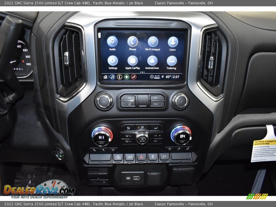 2022 GMC Sierra 1500 Limited SLT Crew Cab 4WD Pacific Blue Metallic / Jet Black Photo #12